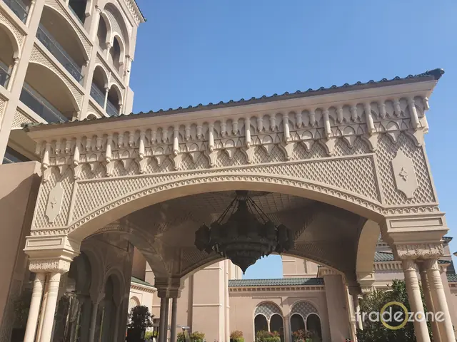 Tradezone project - grand arched entrance